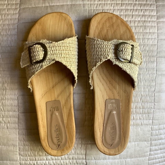 Seychelles Isla Slide Sandals Natural Raffia SZ 9.5 - Picture 4 of 16